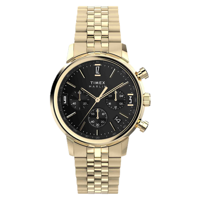 Marlin® Quartz Chronograph 40mm Stainless Steel Bracelet Watch