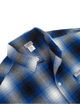 CALTOP SHORT SLEEVE FLANNEL - ROYAL / WHITE