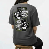 Smile Now Cat - Charcoal