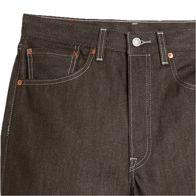 501 LEVI'S SHRINK-TO-FIT JEANS - BROWN