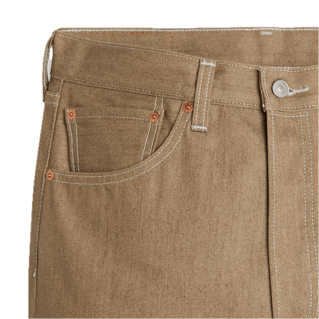 501 LEVI'S SHRINK-TO-FIT JEANS - KHAKI