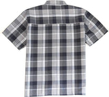 Yago Men's Relaxed Fit Checkered Short Sleeve Woven Work Shirt