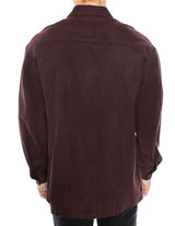 CalTop Long Sleeve Flannel - Burgundy