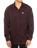 CalTop Long Sleeve Flannel - Burgundy