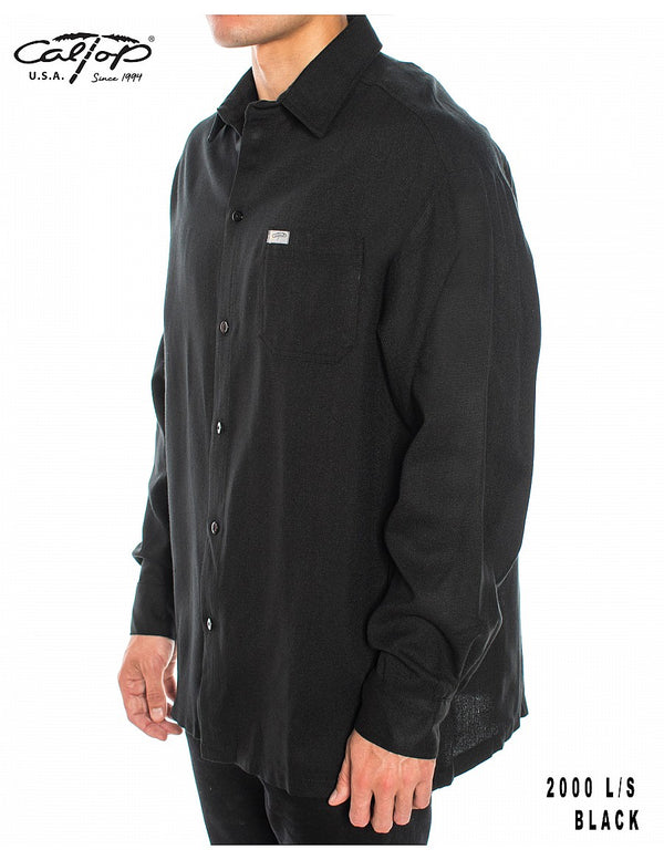 CalTop Long Sleeve Flannel - Black