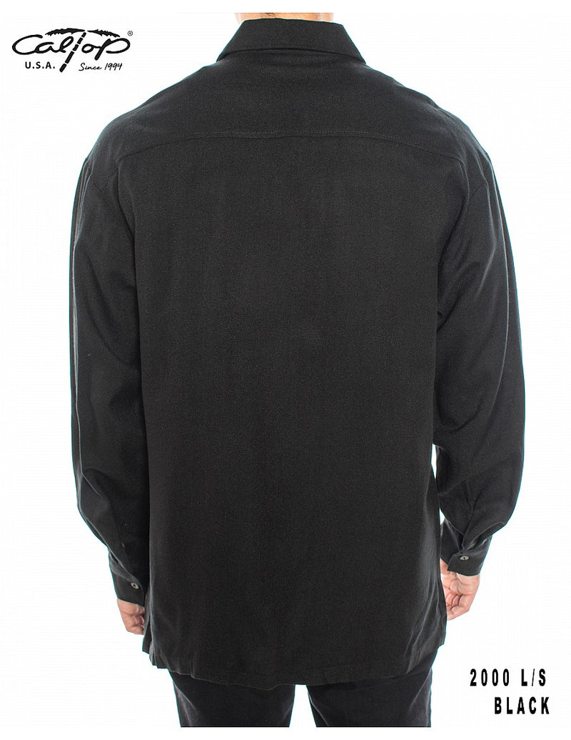 CalTop Long Sleeve Flannel - Black