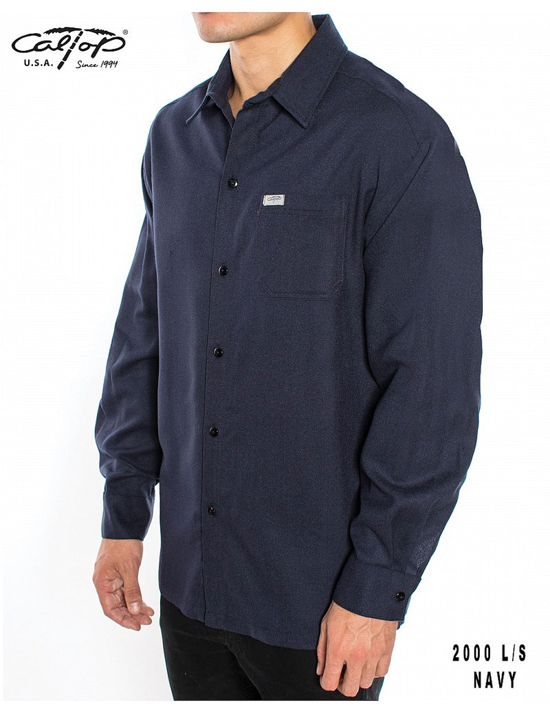 CalTop Long Sleeve Flannel - Navy