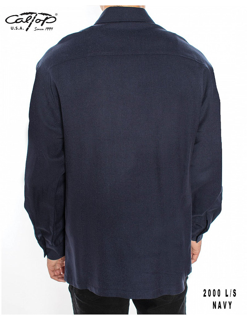 CalTop Long Sleeve Flannel - Navy