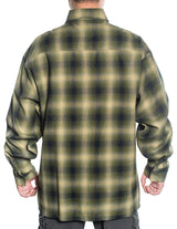 CalTop Long Sleeve Flannel - Olive/Black