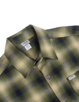 CalTop Long Sleeve Flannel - Olive/Black