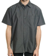 YAGO Men's Relaxed Fit Button Up Short Sleeve Work Shirt