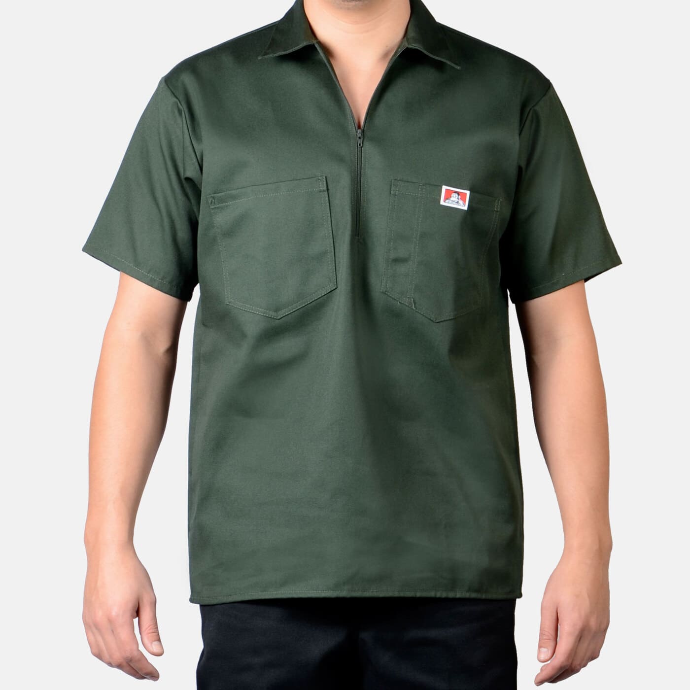 Ben Davis Short Sleeve Solid, 1/2 Zip Shirt – Frank Collection