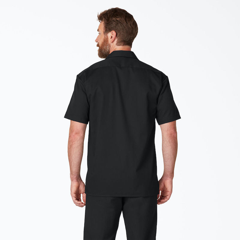 DICKIES WORK SHIRT SHORT SLEEVE - BLACK BACK ONE