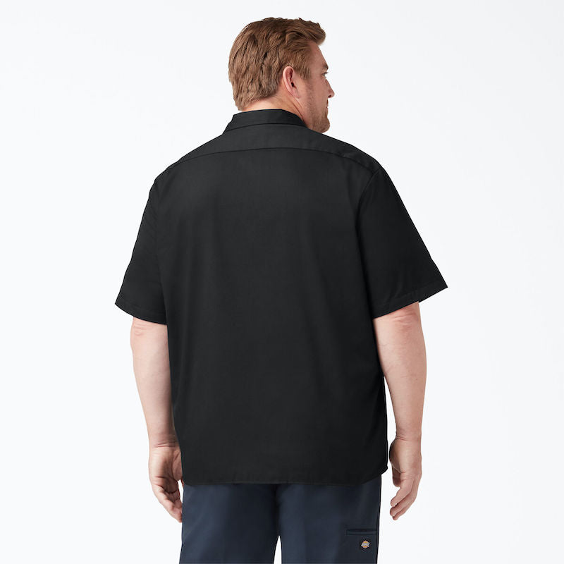 DICKIES WORK SHIRT SHORT SLEEVE - BLACK BACK TWO