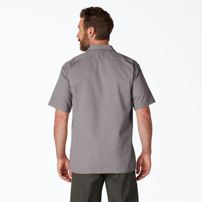 DICKIES WORK SHIRT SHORT SLEEVE - SILVER BACK ONE