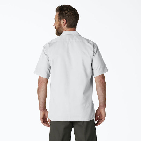 DICKIES WORK SHIRT SHORT SLEEVE - WHITE BACK ONE