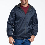Dickies Fleece Lined Nylon Hooded Jacket - Dark Navy