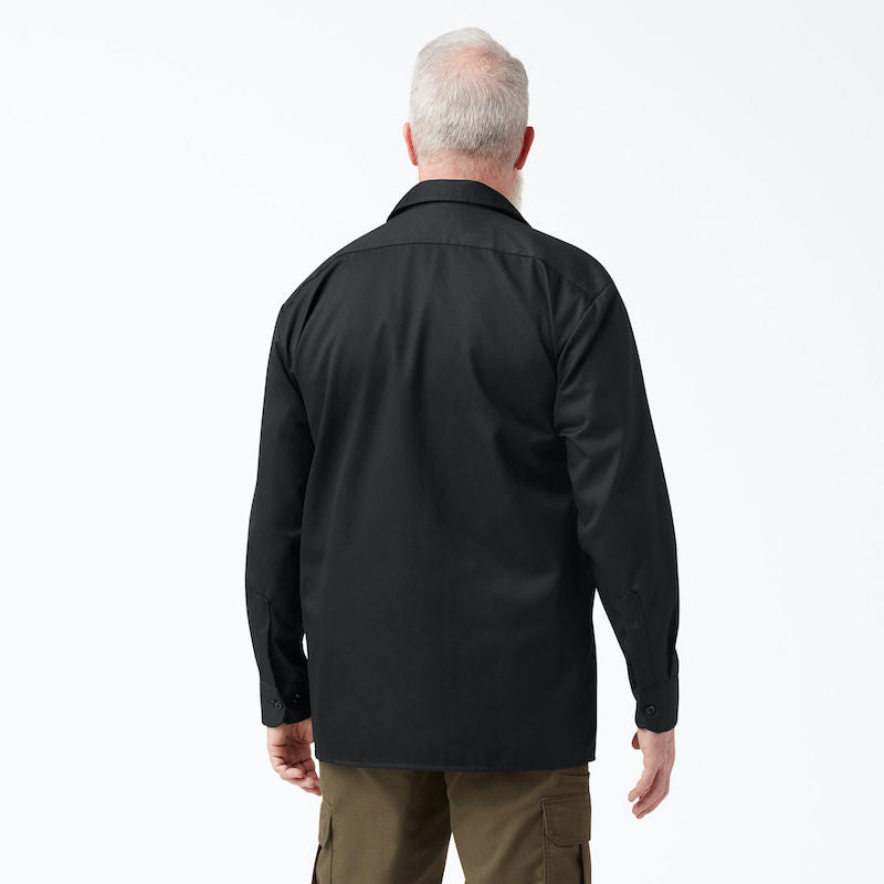 DICKIES WORK SHIRT LONG SLEEVE - BLACK BACK ONE