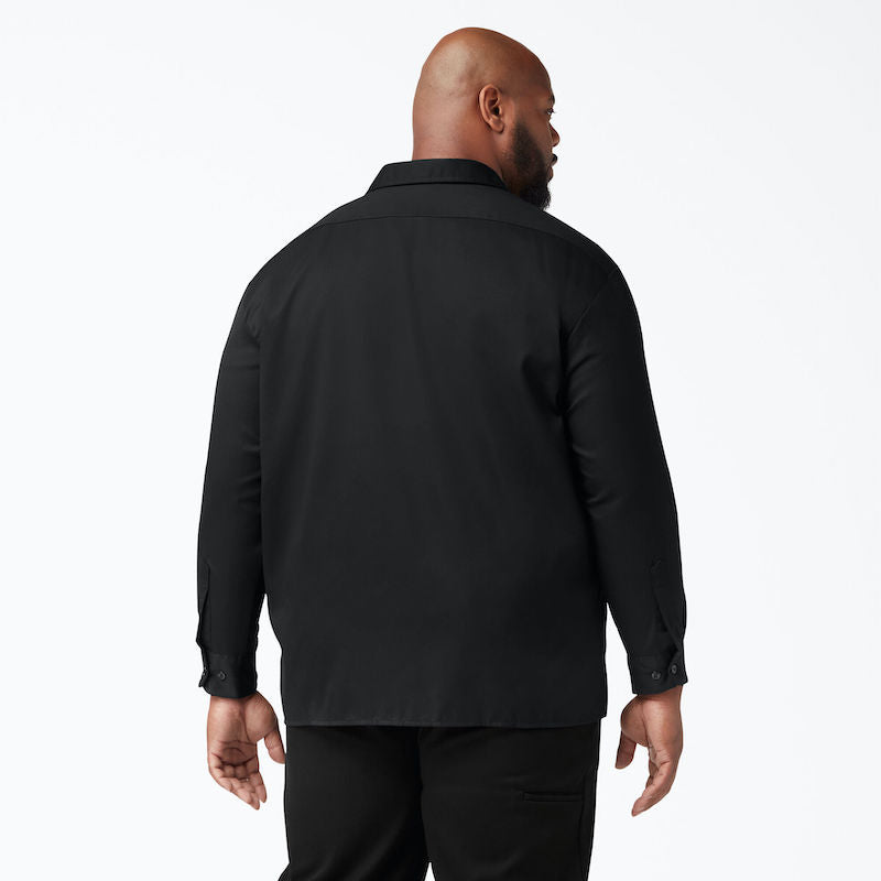 DICKIES WORK SHIRT LONG SLEEVE - BLACK BACK TWO