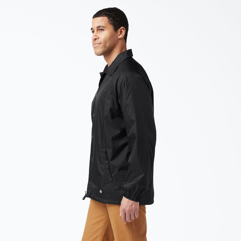 Dickies Nylon Snap Front Jacket - Black – Frank Collection