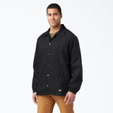 Dickies Nylon Snap Front Jacket - Black