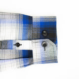Cascade Flannel - Arctic Blue/White